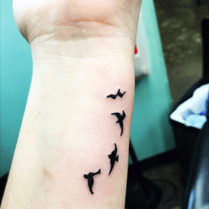 My second tattoo: 4 little birds, just because :) 