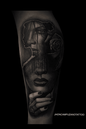 Love t see this kind of black and gray work!!! By @jhoncampuzanotattoo 