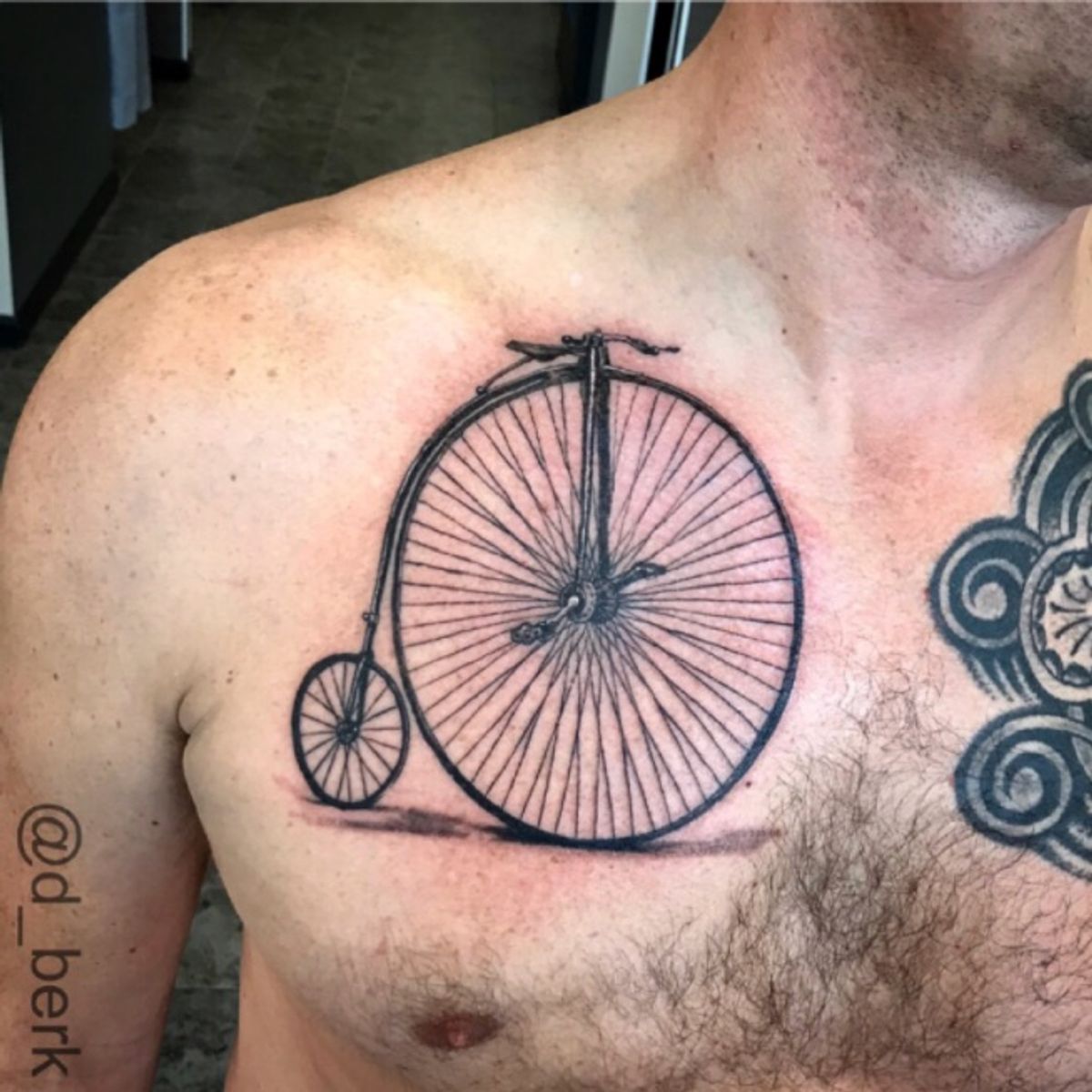 tattoo-uploaded-by-dustin-berk-penny-farthing-bicycle-tattoodo