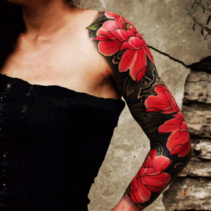 Unknown #sleeve #flowers 