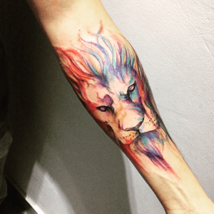 Lion Watercolour 