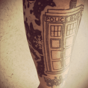 The next tattoo im working on finishing my Doctor Who tattoo 