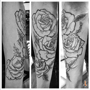 Nº234 #tattoo #ink #inked #rose #rosetattoo #roses #flowers #flowertattoo #blackandwhite #blacktattoo #bylazlodasilva