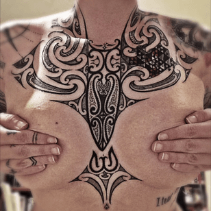 Ta Moko chest piece (only on for ideas, not to be copied as it is personal)