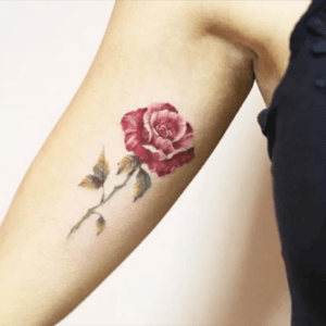 Beautiful realistic rose tattoo #rose #realistic 