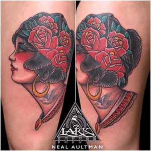 Tattoo by Lark Tattoo artist Neal Aultman.See more of Neal's work here: http://www.larktattoo.com/long-island-team-homepage/neal-aultman/#traditional #traditionaltattoo #colortattoo #ladyhead #ladyheadtattoo #rosetattoo #rose #roses #tattoowithtattoo #swallow #swallowtattoo #tattoo #tattoos #tat #tats #tatts #tatted #tattedup #tattoist #tattooed #inked #inkedup #ink #tattoooftheday #amazingink #bodyart #tattooig #tattoosofinstagram #instatats  #larktattoo #larktattoos #larktattoowestbury #westbury #longisland #NY #NewYork #usa #art  #neal #aultman #nealaultman