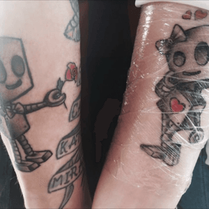 Matching Tattoos ❤️#Robots