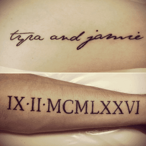 My 1st 2 tattoos... tribute to my love