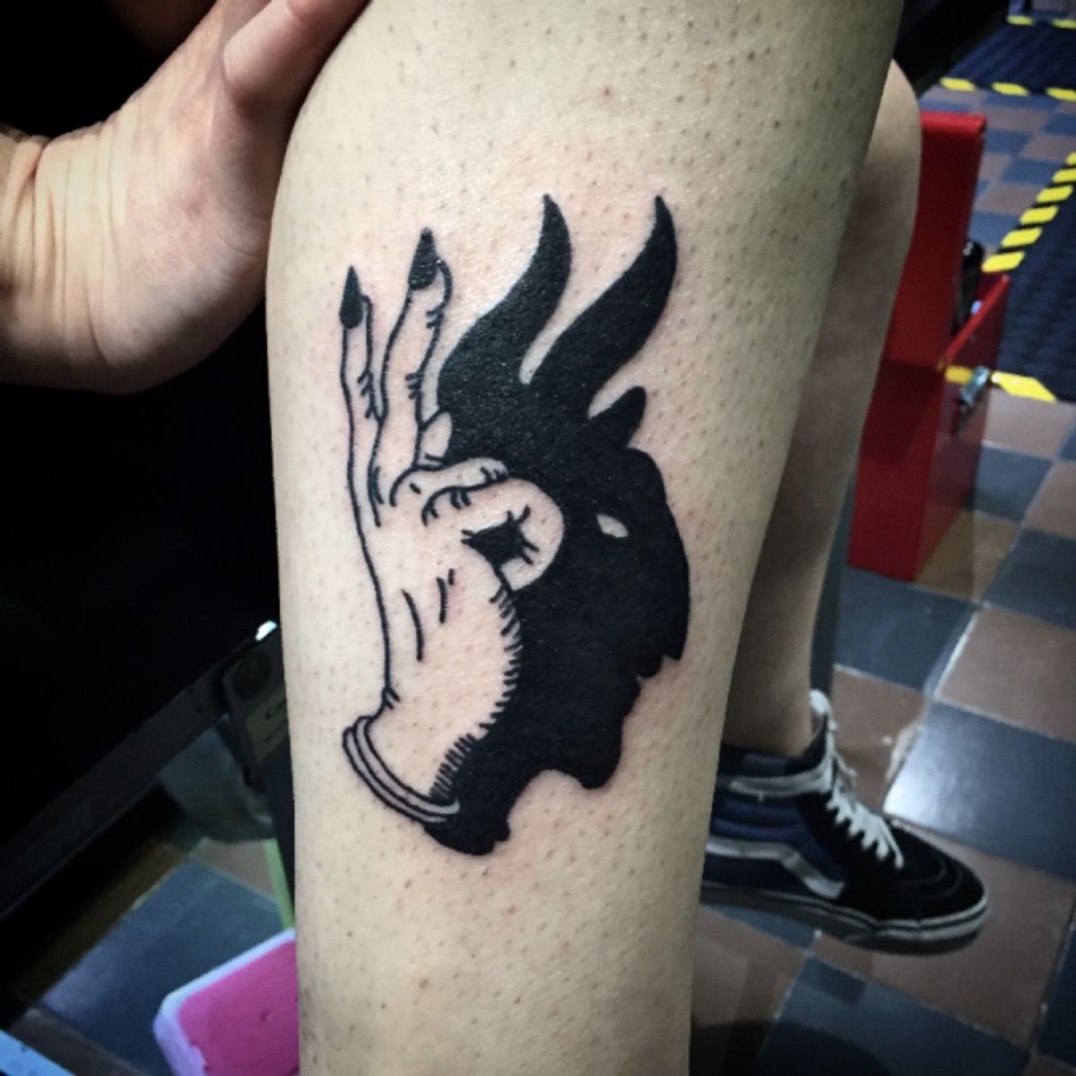Tattoo uploaded by Monk Calavera • Chinese shadow by @M0nk #chineseshadow # devil #satan#666 #hand #blackwork #linework #ignorantstyle • Tattoodo Tattoo uploaded by Monk Calavera • Chinese shadow by @M0nk #chineseshadow # devil #satan#666 #hand #blackwork #linework #ignorantstyle • Tattoodo