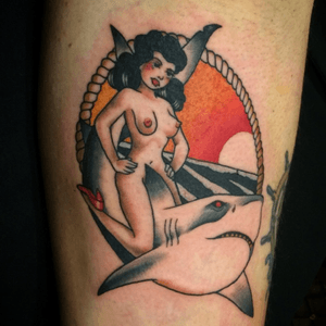 shark riding woman from my flash