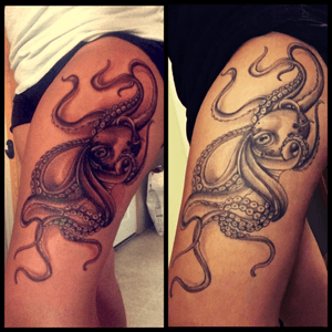 Brand new on the left, healed on the right