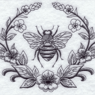 Bee tattoo as part of a family sleeve! Want a horse, yellow roses, thistles, a bee, and one last piece i havent figured out yet! #megandreamtattoo 