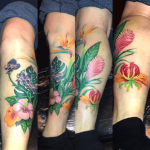 #tattoodoo #birdofparadise #hawaiianflowers #colorrealism 