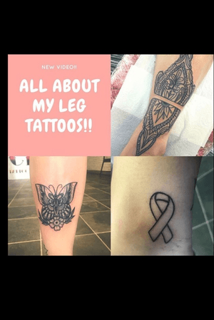Video on my YouTube Channel all about my new leg tattoos.  Find the link on my instagram in my bio! #youtube #legtattoos #legtattoo #tattoos