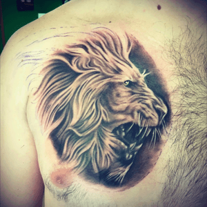 A lion to match my wifes lioness. Showing courage strength and loyalty. #lion #king 