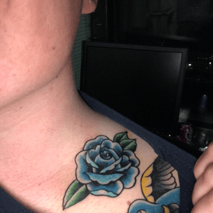 Rose number two! Blue pigment is my favorite, and it went with the theam of my blue swallow so it works. 
