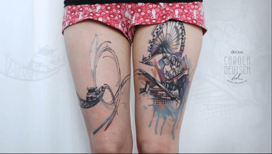 Tattoo tagged with cover up roller coaster  inkedappcom