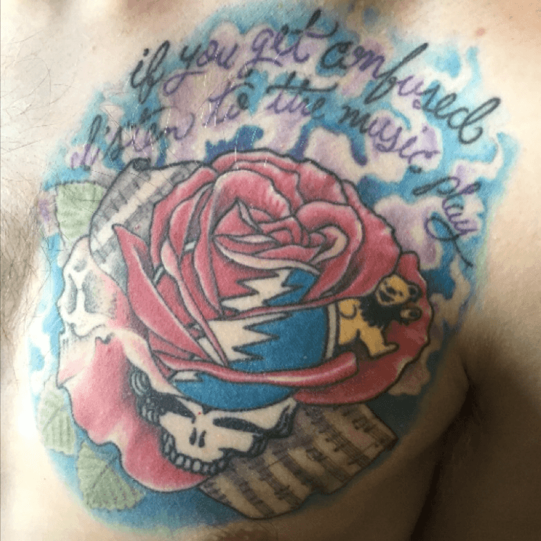 Got this tattoo years ago but for some reason never thought to post here   rgratefuldead