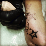 Tattooing my hand by myself. #dskttattoo #tattoobymyself 
