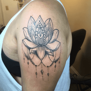 #finelinetattoo #fineline #tattoo #lotusflower #inkedup 