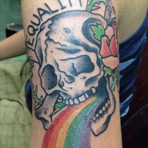 #equality #skulltattoo #GayPride #JaeConnor #nyctattoos