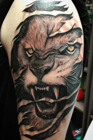 Badass King of the Jungle 👀 by Isaac check him @INKFIEND_ISAAC on Instagram