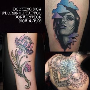 Details on my upcoming Florence frip can be found on Instagram. @jocoletteart. Booking now! #FlorenceTattooConvention #firenze #italy 