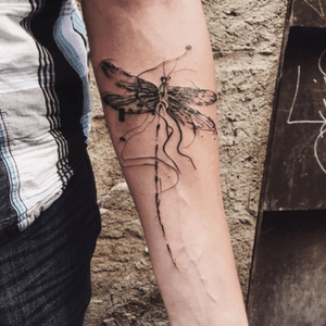 Dragonfly #barcelona #libelula #insect #dragonfly #animal #abstract #danilodelfino #brasil #buenosaires #tattoo_art_worldwide #lines #blackwork #dotworkanimal #dotwork #Tattrx #tattrxartist #txttoo