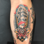 Sailor jerry flash from today. #traditionaltattoo #sailorjerry #anthonylowtattoos 