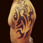This is not bad,huh? #tattoo #tribal #tribaltattoo #arm #shoulder 