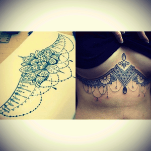 #megandreamtattoo would love to get something like this! I've dreamt of gettin a sternum tattoo for years and would love for you to do it.  #sternumtattoo #sternum #mandala #lotus #GorgeousTattoo #gorgeous 