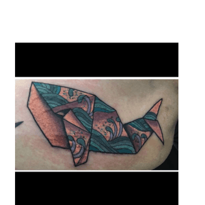 Origami whale by Sophie Cest La Vie in brooklyn new york