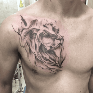 #tattoo#watercolor#liontattoo 