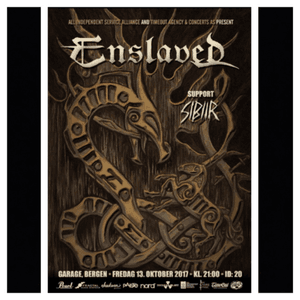 A poster I designed for Enslaveds release party in Bergen for their new album E.