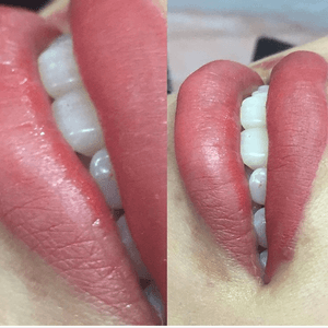 Candy lips tattoo