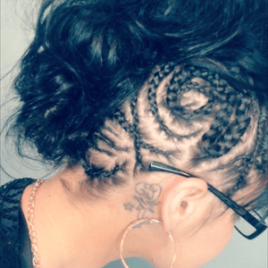Art meets Hair Art #Ear #Stars #Zebra #HairArt #Tattoo 