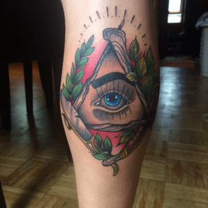 #oldschool #eye #triangle #neotraditional #colour 