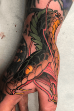 #snake #handtattoo #tattoo #tattoodoambassador 