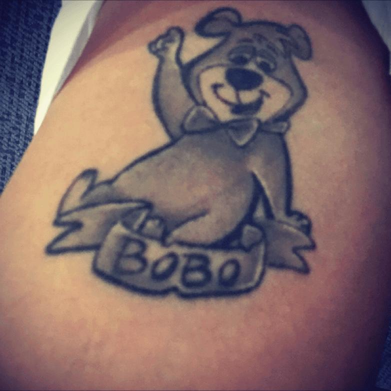 Tattoo of Yogui Bear