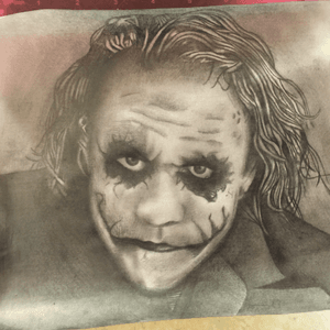 Joker portrait for the win!!! Hope you all enjoy!!! #genethemachine #portait #drawing #joker #whysoserious #heathledgerjoker #inkmagazine #skinmagazine #tattoomagazine #tattoodesign #tattoodad #proudartist #nevergiveup 