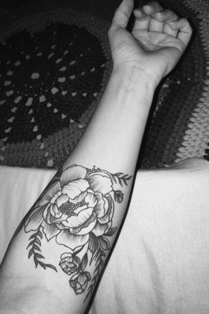 #flower #blackandgrey #tattooart #flowers