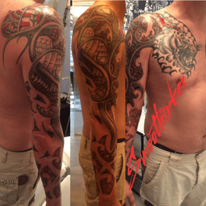 Almost done with this fun piece #tattoo #tattooartist #tattooart #tattoocollection #Tattoodo 