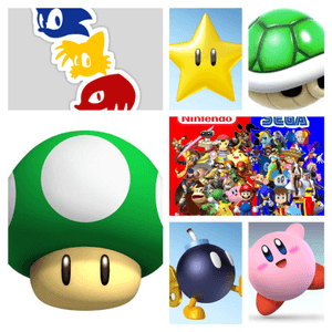 It would be awesome to get a collage piece of nintendo and sega characters. It would mostly be centered around mario, yoshi, kirby, sonic, tails, and knuckles. #megandreamtattoo #nintendo #sega 