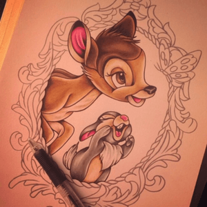 Bambi & Thumper #Disney #Bambi 