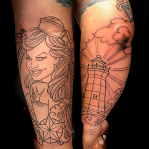 Pinup and light house by Joe Capobianco at Hope Gallery in Connecticut