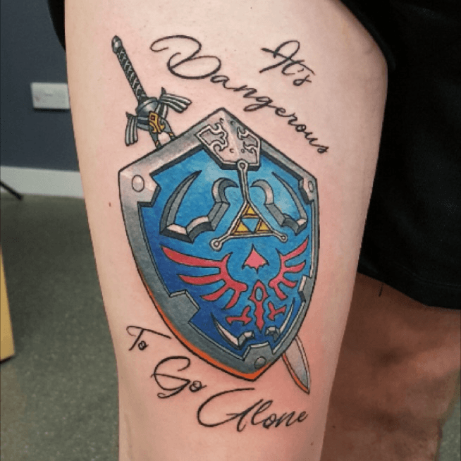 FYeahTattooscom  Hylian shield Zelda tattoo by Tyler ATD Ascent