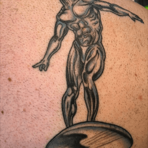 Silver Surfer by Michael White @ #BicycleTattoo #marvelcomics #michaelwhite #silversurfer #comic #MarvelTattoo 