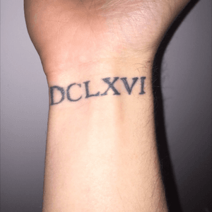 Made for fun at my first trip to Los Angeles at LA Ink by Mojo Foster. #dclxvi #666 #LAink 