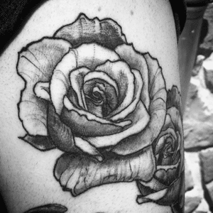 Dotwork Flower#tattoo #ink #blackandgrey #flower #dot #dotwork 