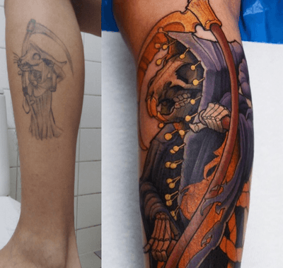 Coverup! #tattoodoambassador #terrypratchett #coverup 